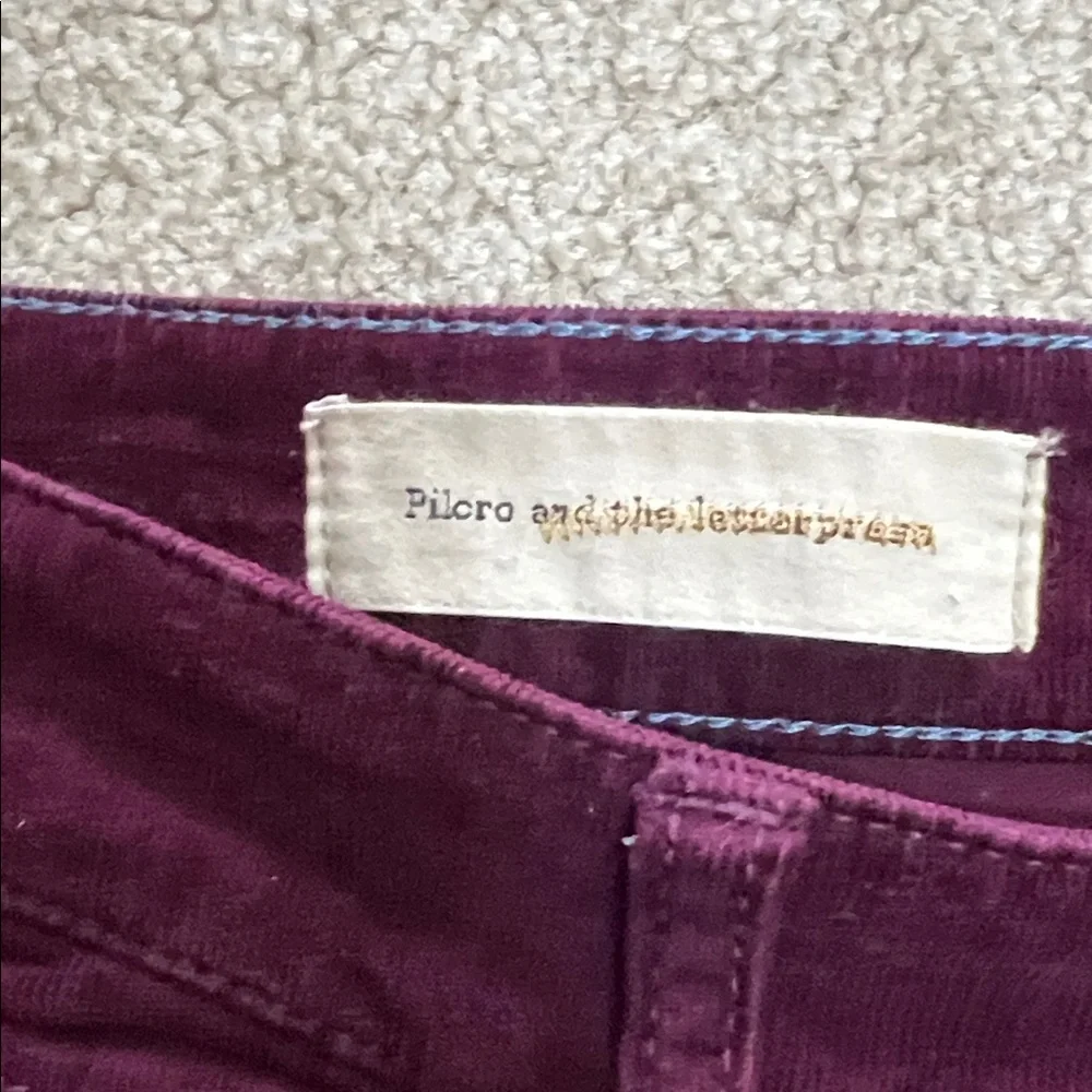 Pilcro Purple Corduroy Jeans - Picture 6 of 8